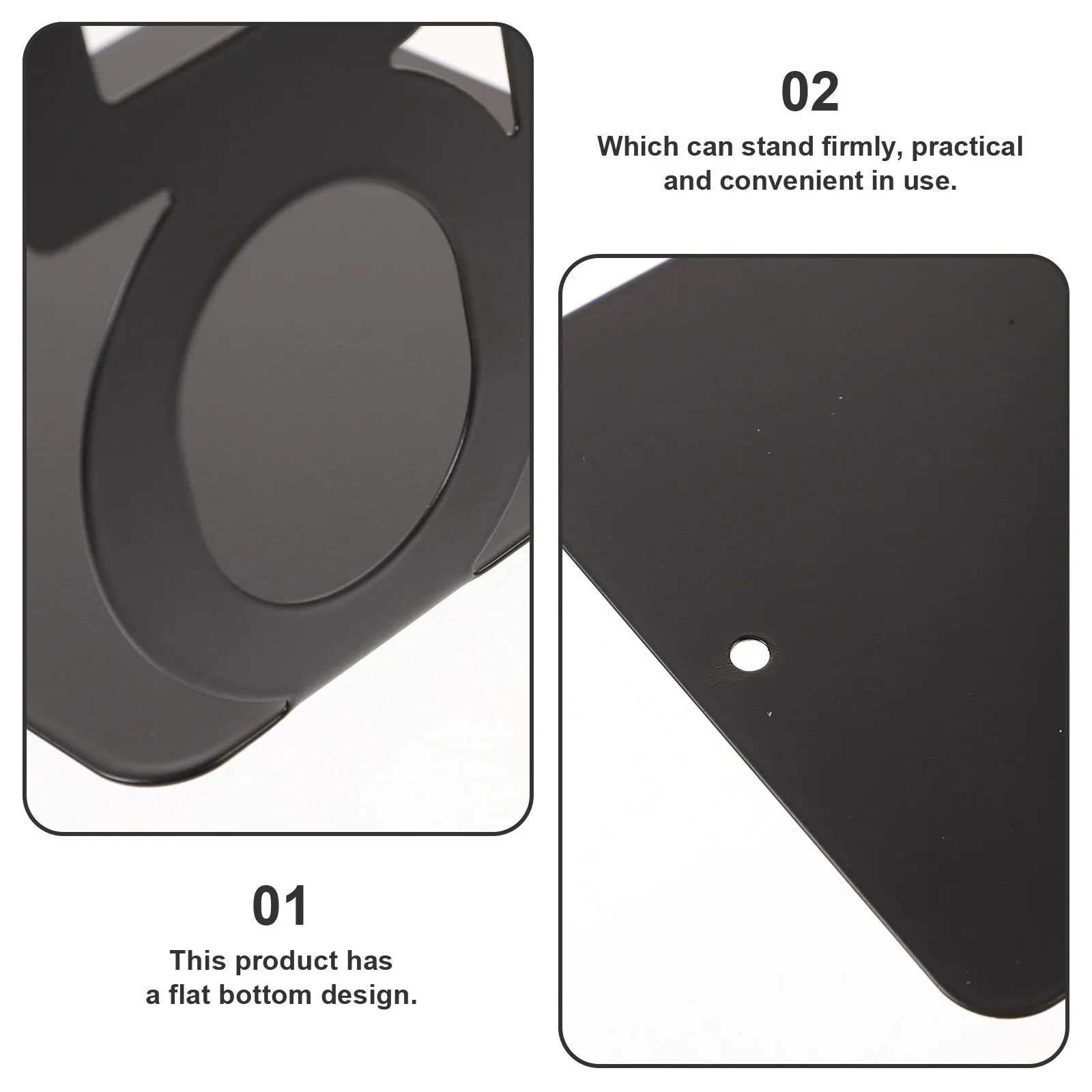 

4Pcs Metal Bookend Heavy Duty Rust Resistant Flat Bottom Book Organizer for Home Office Study Library Shelf Decorative Book