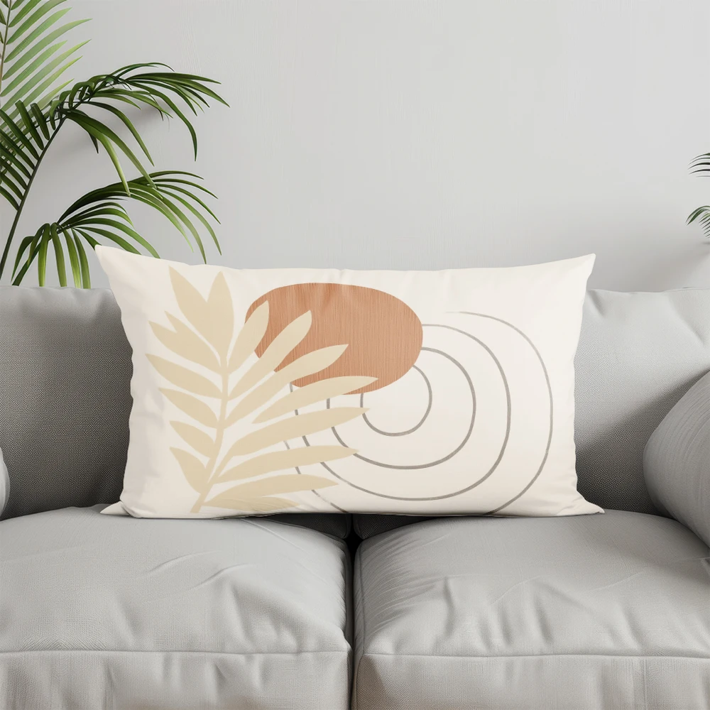 ديكور المنزل الحديثة ورقة ونقطة نمط وسادة مناسبة ل أريكة غرفة نوم سيارة وسادة غطاء وسادة وسادة الظهر مستطيلة #5