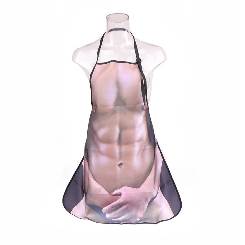 Cotton Women Apron Funny Novelty Women Sexy Kitchen Apron Naked Men Women Sexy Rude Cheeky Cooking Bbq Party Man Apron Kitchen