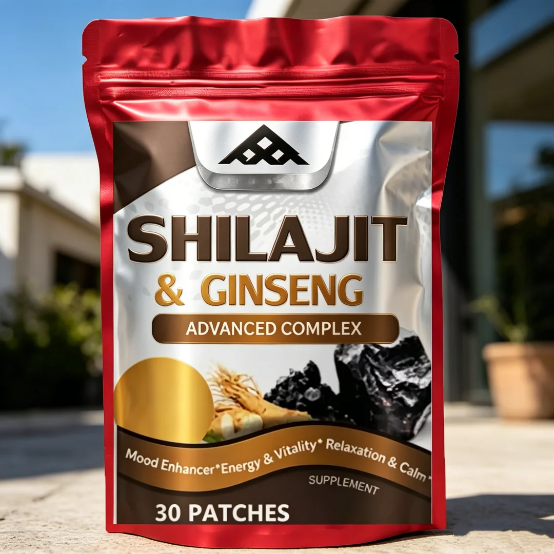 Hot Sale: 30-patch Shilajit & Ginseng Supplement – Boosts Energy, Endurance, Brain Memory & Immunity