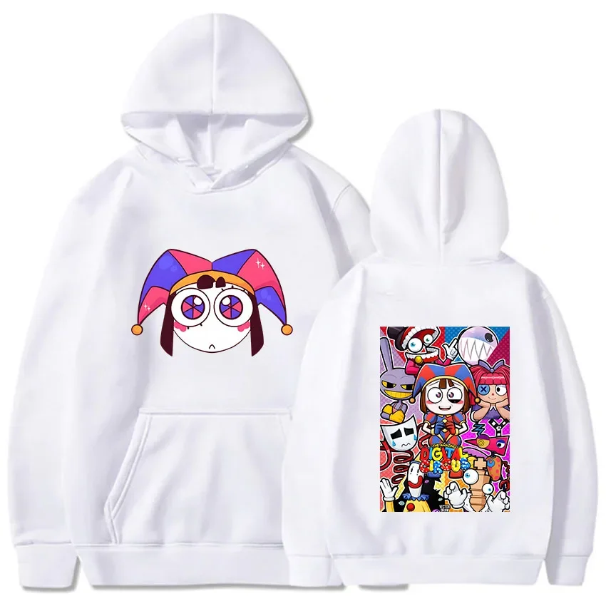 The Amazing Digital Circus Women Men Harajuku Kawaii Pomni Jax Gangle Kinger Zooble Ragatha Hoodies Couples Classic Sweatshirts