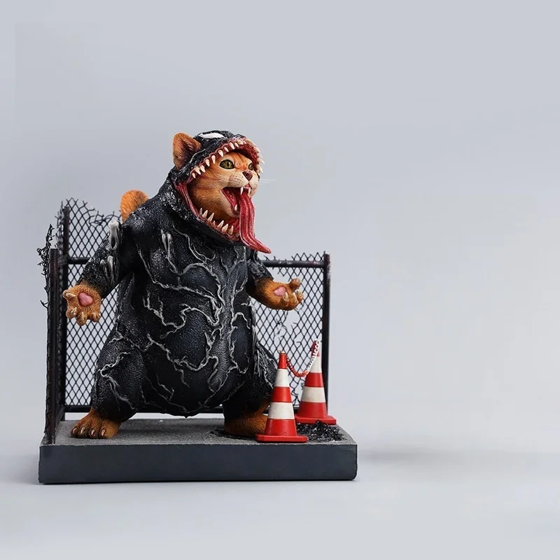 Em Estoque: Figura de Gato Venom Bang Jxk 1/6, Modelo de Animal Moderno, Ornamento de Mesa, Charme Clássico, Série de Presentes Colecionáveis
