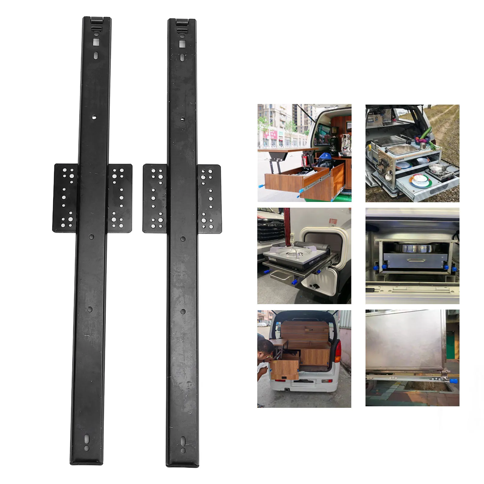 1 Pair 20 Inch Slide 35mm Width 20kg Load Bearing  Sliding Door Rail for Cabinet Closet 20 Inch Slide Closet Door Slide