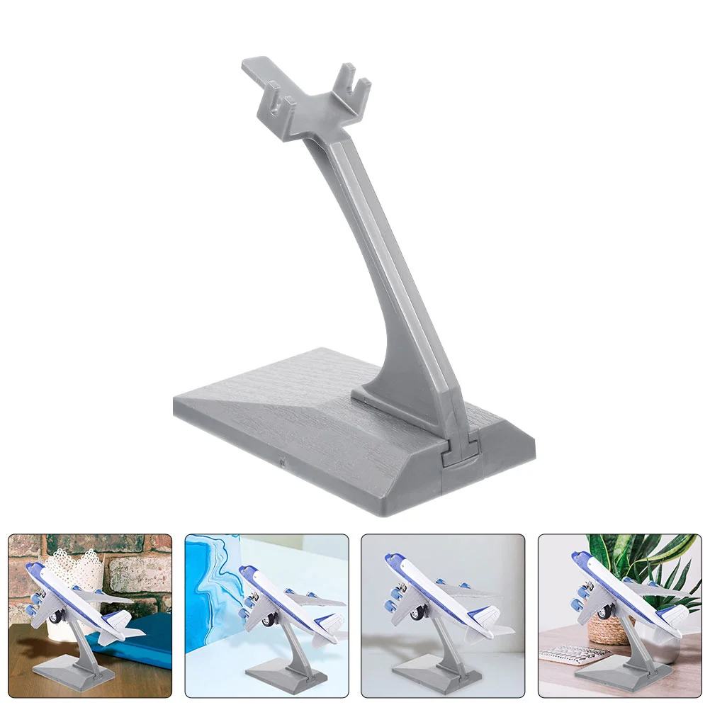 

6pcs Aircraft Models Stands Plastic Model Plane Display Stand Mini Plane Model Holder Without Airplane Model for Aircraft Models