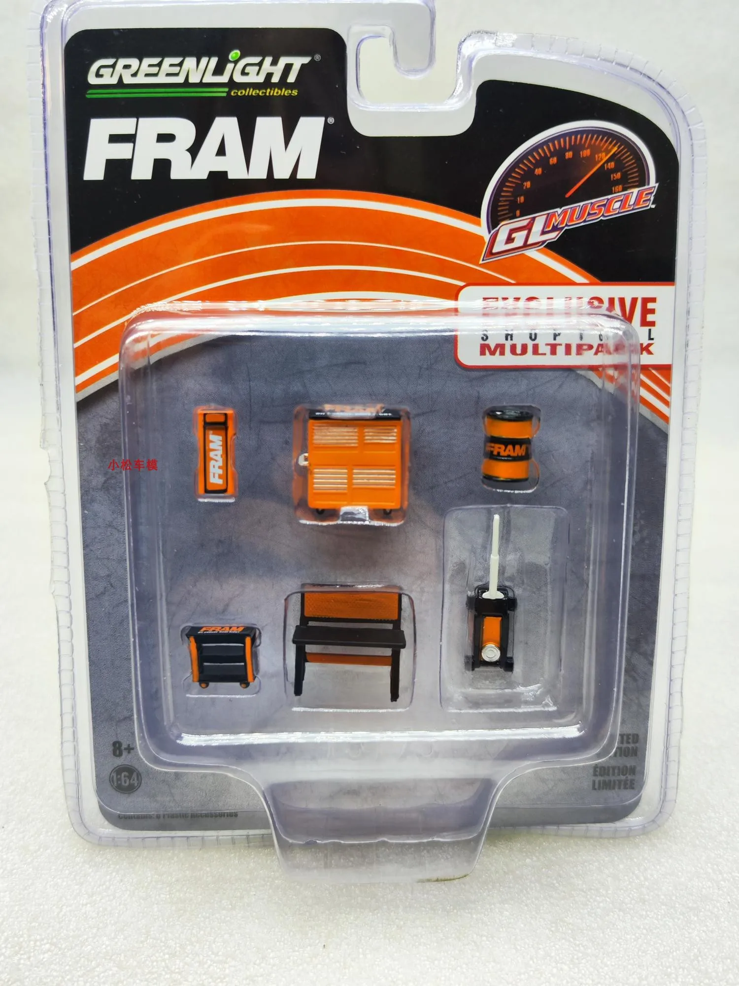 

Настенная модель из сплава 1:64 GL Muscle Shop Tool - масляный фильтр в рамке, точечный мини-орнамент, небольшой подарок