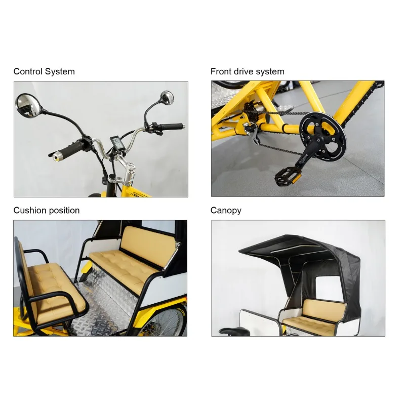 عربة كهربائية Pedicab ، 5 مقاعد ،