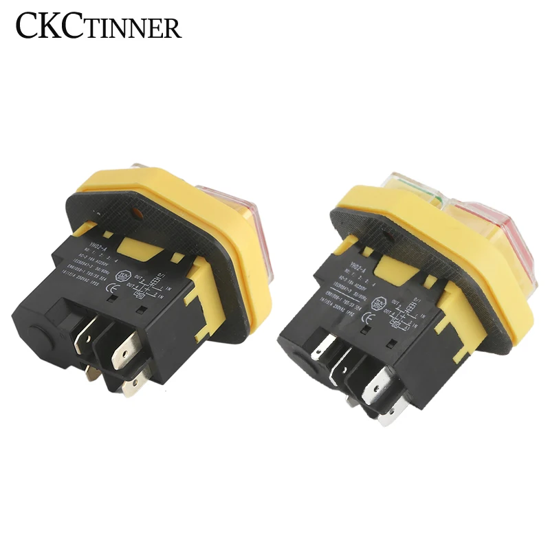 YH02 110V 220V Garden Tools Electromagnetic Starter Push Button Switches Machine Tool Equipment IP55 Waterproof Safety with 28A