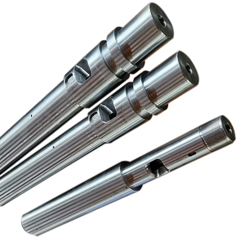 Custom D30 Bimetal Barrel Screw, SACM645, 38CrMoAIA Suitable for vertical injection molding machines