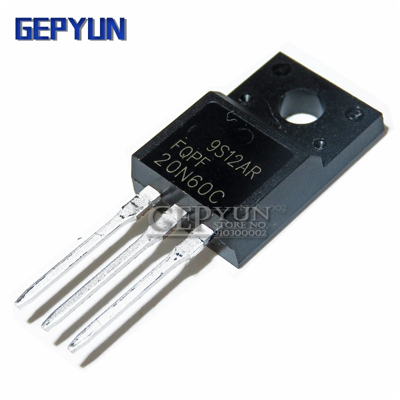 10PCS FQPF20N60 20N60 20N60C FQPF2060C FQPF20N60C TO-220 TO220 Gepyun