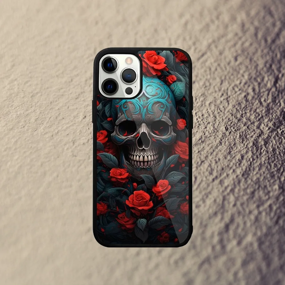 Mexican C-Catrina Skull  Phone Case For iPhone 15,14,13,12,11,Plus,Pro,Max Mini Magsafe Magnetic Wireless Charging