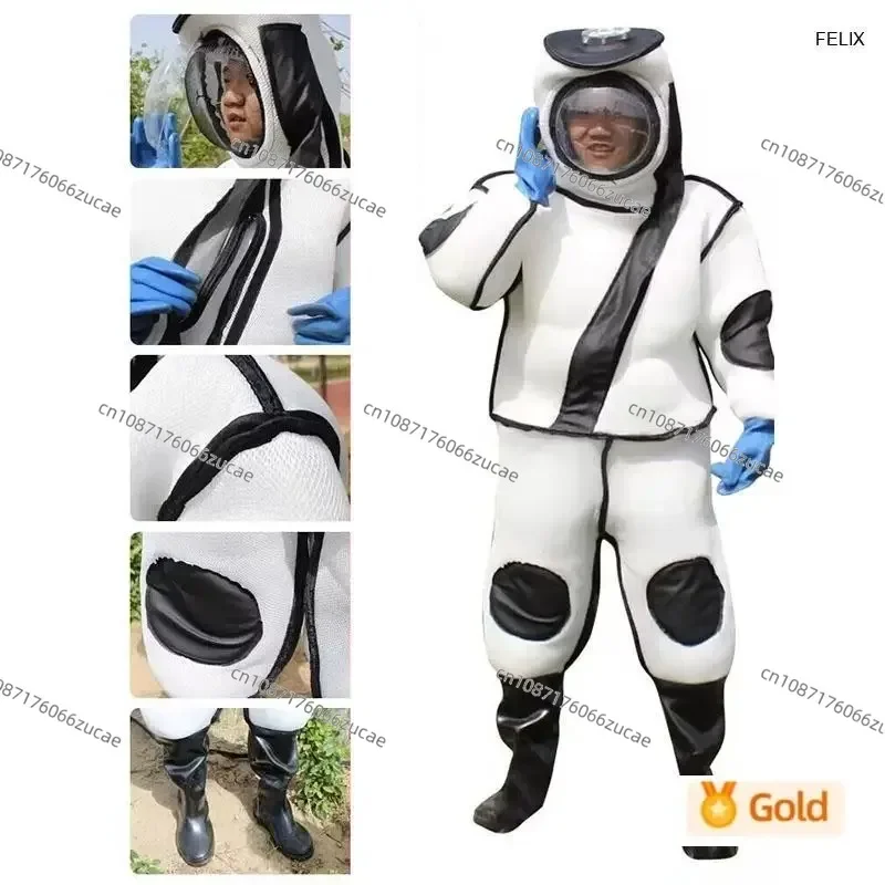 Ventilated Bee Suit Set With Dual Fans- Ultimate Bee Defense, Mosquito Resistant, Enhanced For Hive Inspection And Tree Climbing