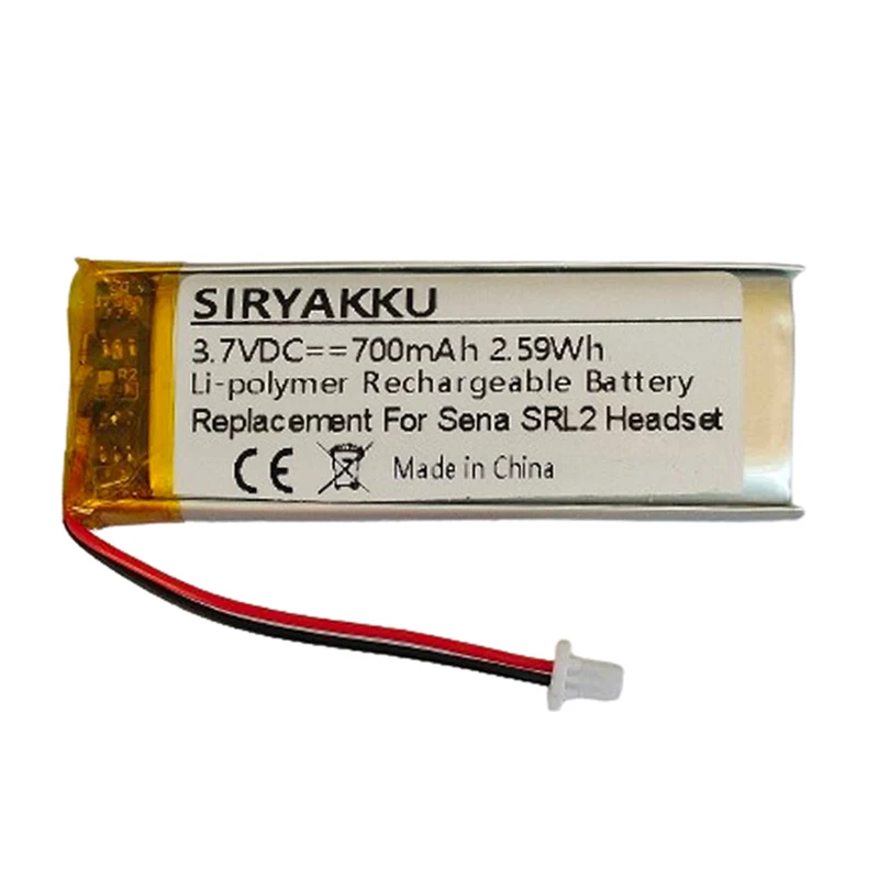 Replacement 700mAh For Sena SRL, SRL 2 Motorcycle Bluetooth SHOEI Neotec II SP51 SP55 Bluetooth Communication System Srl Battery