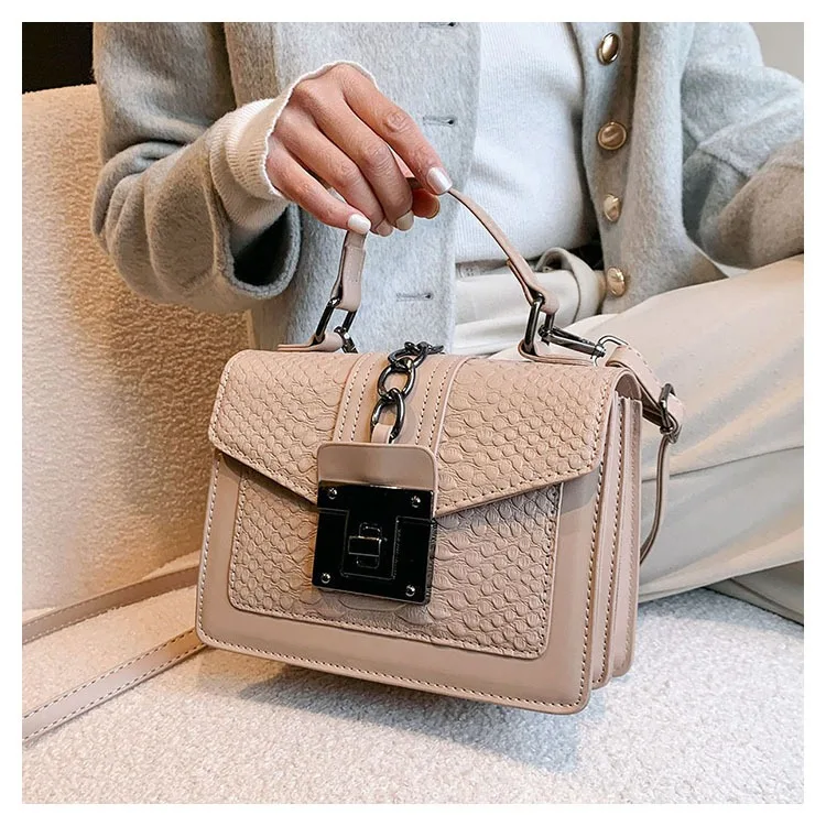 New 2024 Alligator Pattern Handbag Ladies Fashion Small Simple Shoulder Bag Vintage Strap Messenger Bags Wallet For Women