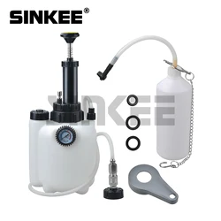 3L Car Manual Brake Bleeder Fluid Changer Hydraulic Clutch Oil Pump Empty Exchange Drained Kit with Adapter Replacement Tool