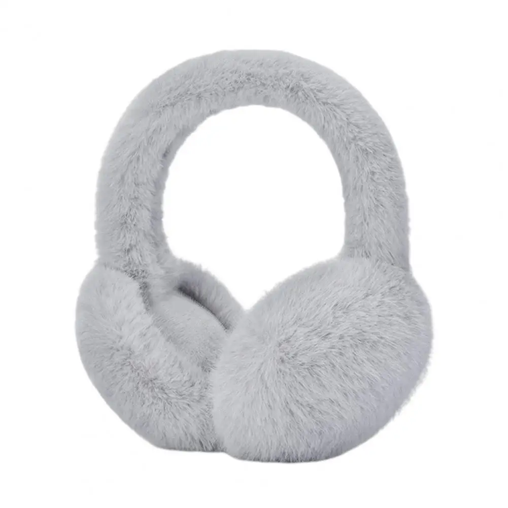 Imitação de pele de coelho Earmuffs para mulheres, meninas Earmuffs bonitos, aquecedor de ouvido ao ar livre, dobrável e macio, capas peludas, inverno