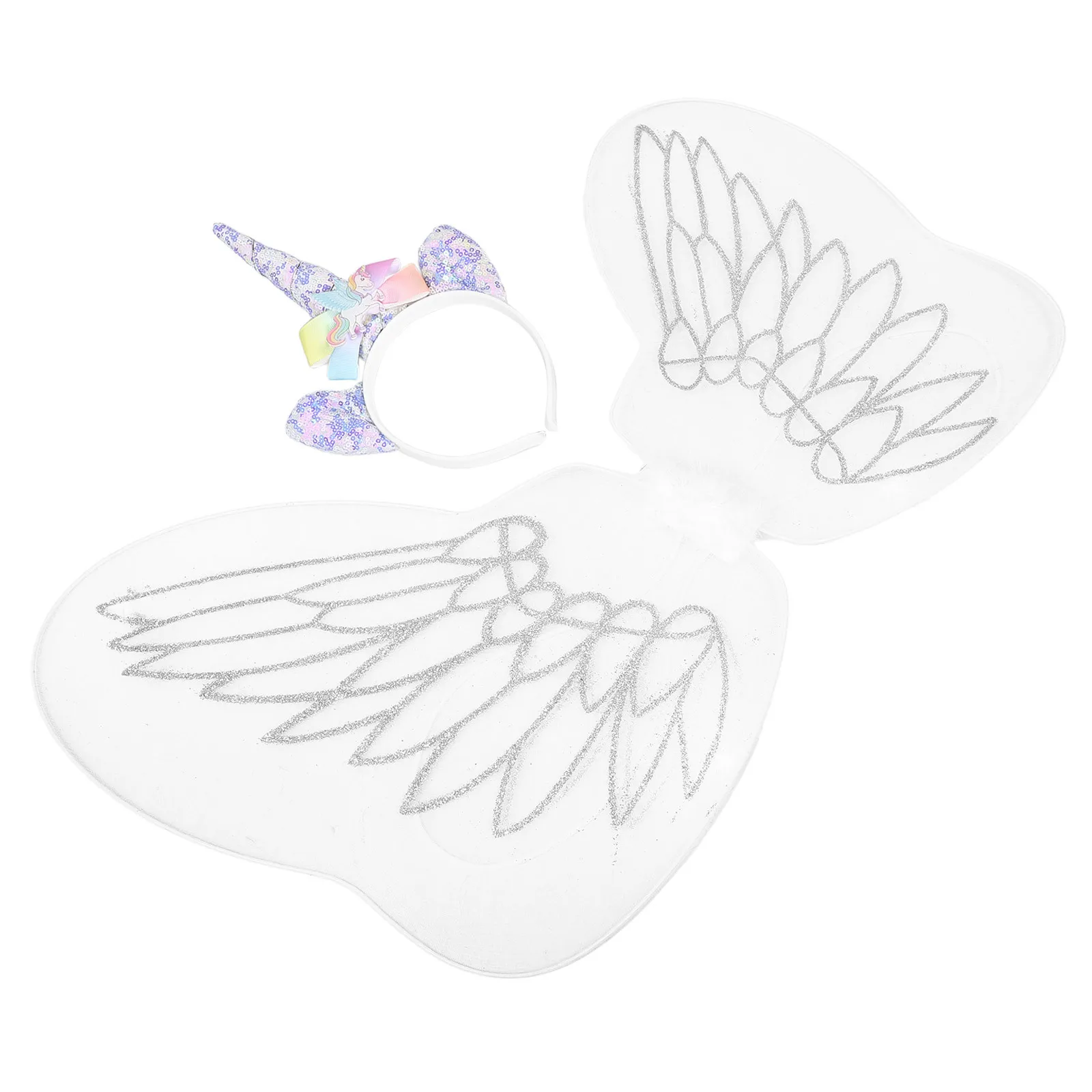 Conjunto de disfraz de fiesta de cumpleaños para niños, diadema con orejas de Animal suave, mariposa acrílica para vestido de Pascua, disfraz para niñas y niños