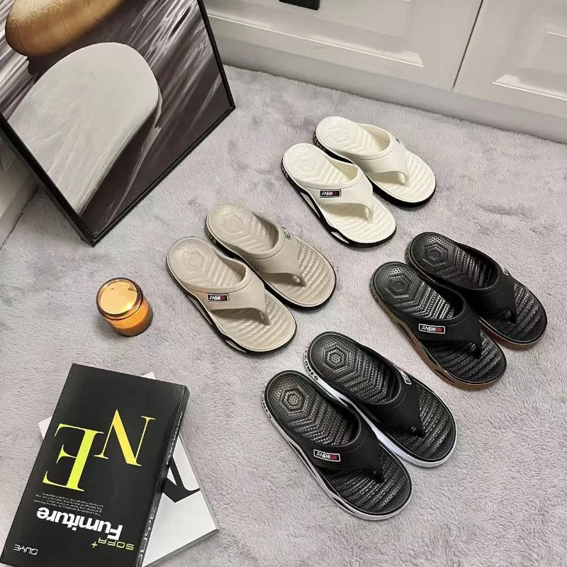 Couple Summer Soft-soled Wear-resistant Slippers, Men's Fashionable Indoor Home Foot Pins, Outdoor Travel Trend Flip-flops