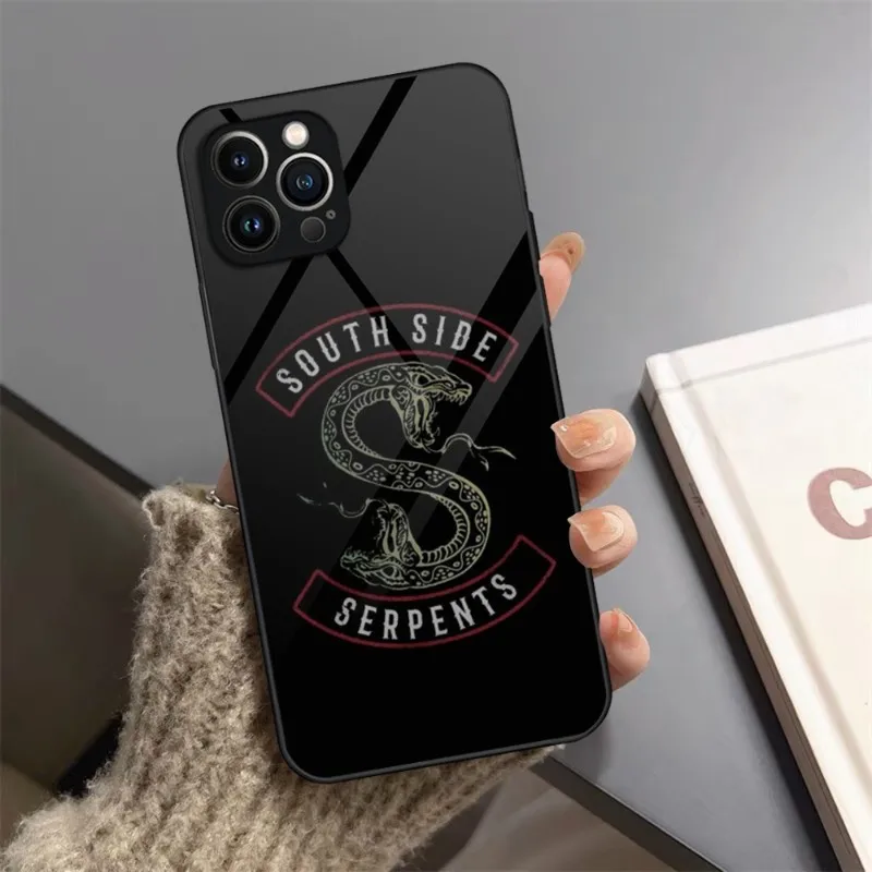 Riverdale Southside Serpent Phone Case Tempered Glass For IPhone 13 14 12 11 Pro XS Max Plus Mini X XR 8 7 6s SE2020 Cover