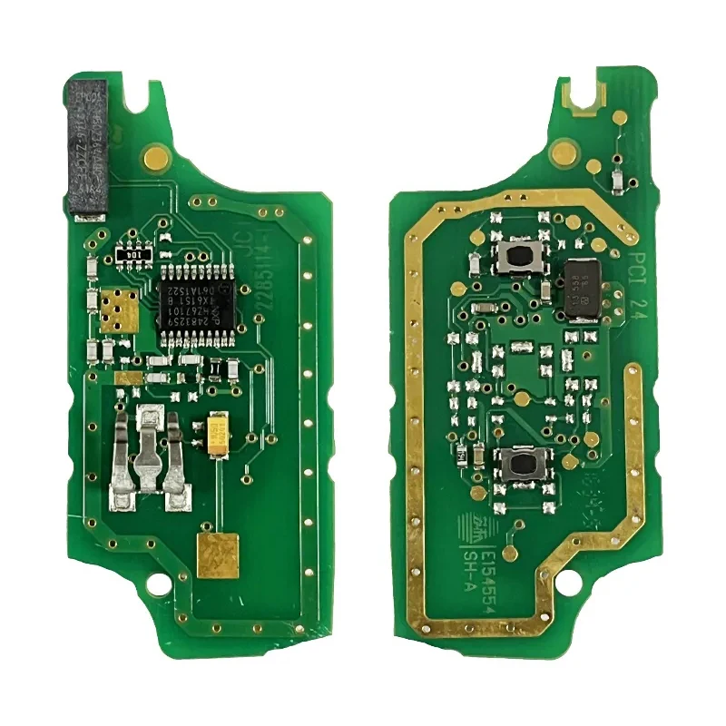 Clé à Rabat Originale à 2 lèvent de 307 Mhz et 407 Mhz FSK CE0536, CN009004, pour KIT 308, 607, 2011, 2013, Cristaux en C2C3, C4, C5, C6, C8, 434-