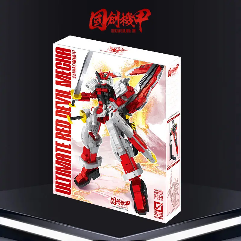 Nuovo Red Devil Fighter Jaeger Block Fighter Trasformazione Modello di robot Giocattoli educativi per bambini Collezione di pezzi regalo