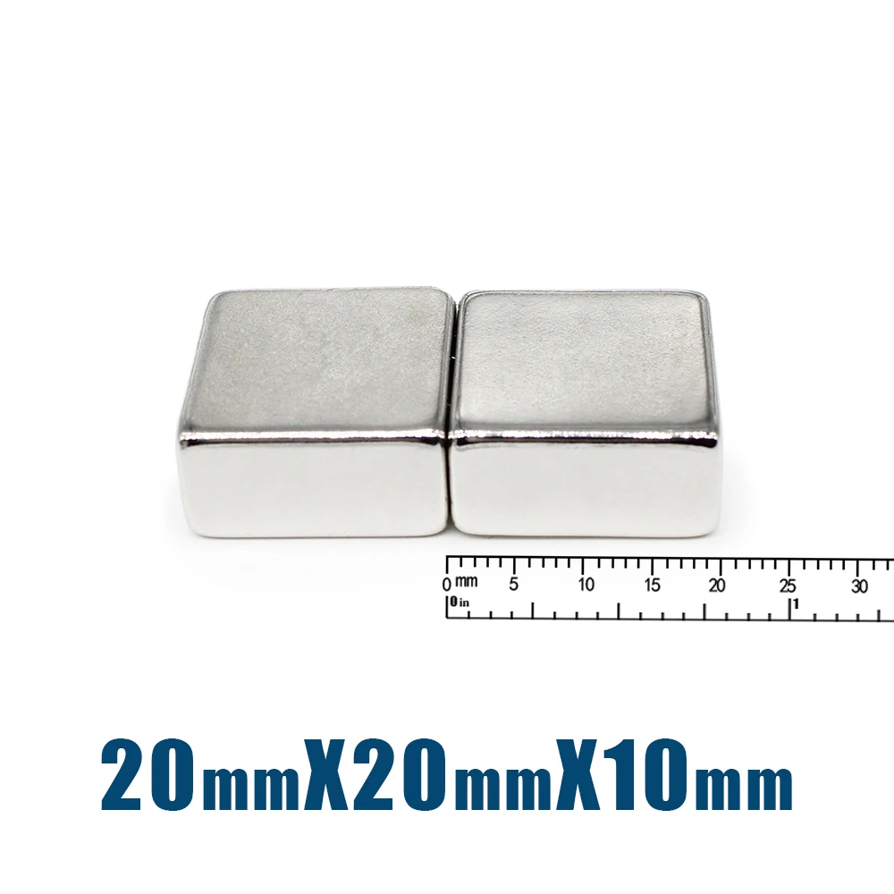 1/2/3/5/10/20 Chiếc 20X20X10 Mm Tìm Kiếm Quadrate nam Châm 20Mm * 20Mm Stong Nam Châm 20X20X10 Mm Mạnh Neodymium Từ 20*20*10