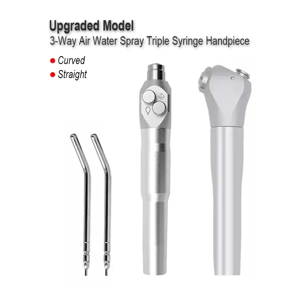 

Upgrade Dental 3-Way Air Water Spray Gun Triple Copper Syringe Handpiece Dental Root Canal Endo Irrigation Device Nozzle Rod Tip