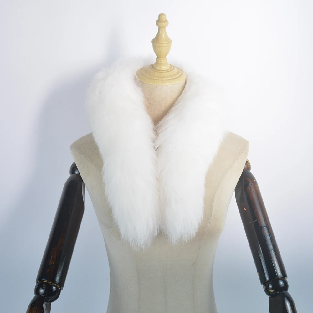 

Furry classic Drawstring fox tail Winter Women Men Natural Fur Collar Neck Warmer fur collar 90 cm Genuine natural fox fur scarf