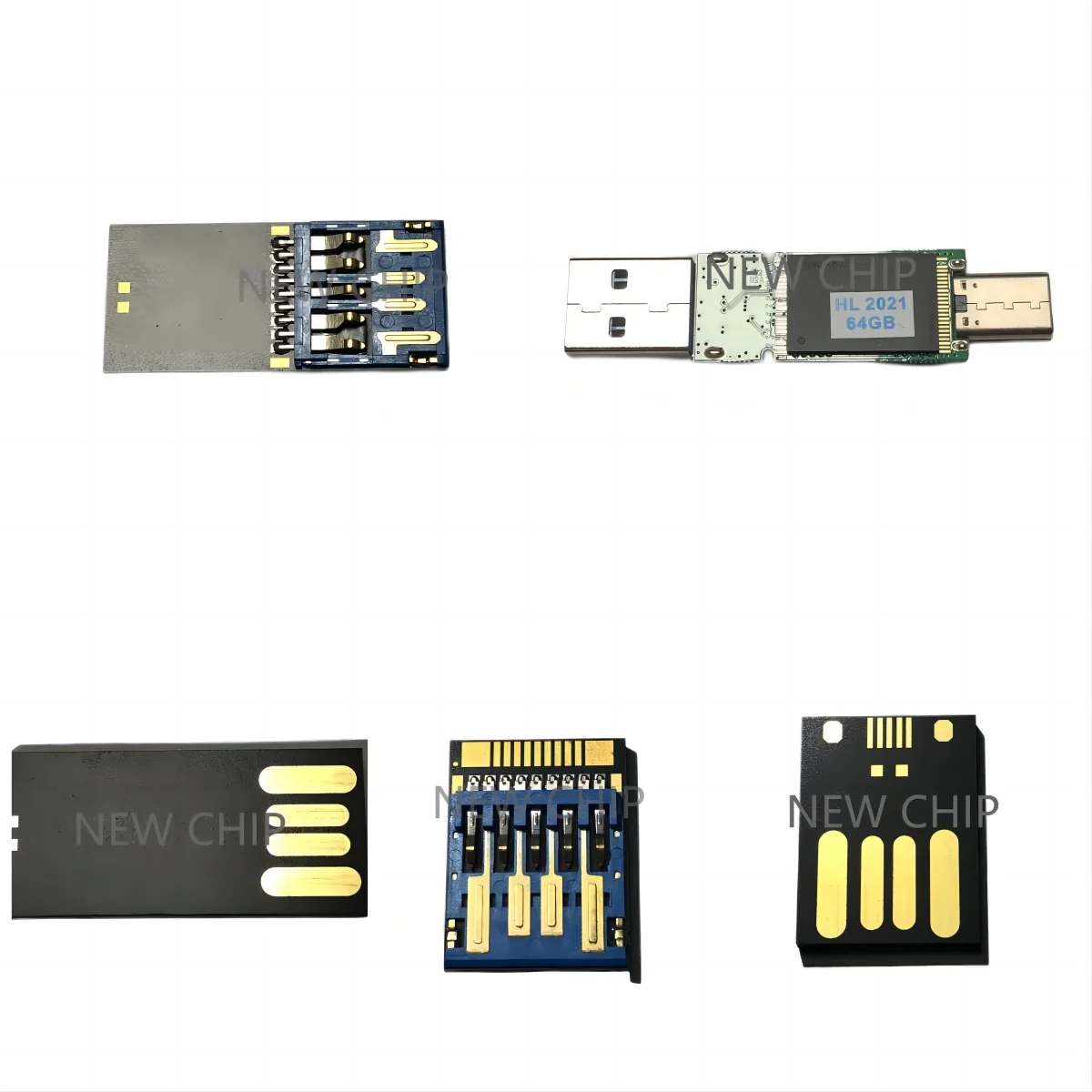 CHOOSINSIN USB Drive Type-c+USB 3.0 Vinyl-like UDP NAND Flash Chip USB 3.0 8G 16G 64G 128G 512G 1TB USB DIY Flash Memory Chips