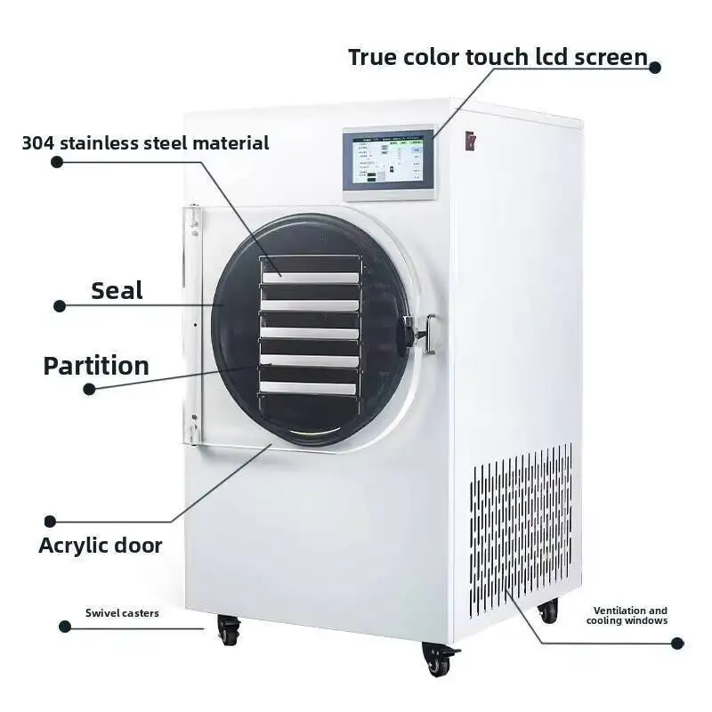 

Vegetable Household Intelligent Small Food Desktop Laboratory Vacuum Freeze Dryer Fruit