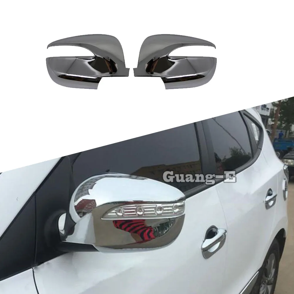

Car Stick Rear View Rearview Side For Hyundai IX35 2010 2011 2012 2013 2014 2015 2016 2017 Glass Mirror Cover Trim Frame 2PCs