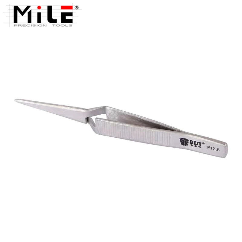 Pinzette di precisione in acciaio inossidabile con chiusura a croce da 121mm pinzette ad azione inversa strumenti manuali di manutenzione