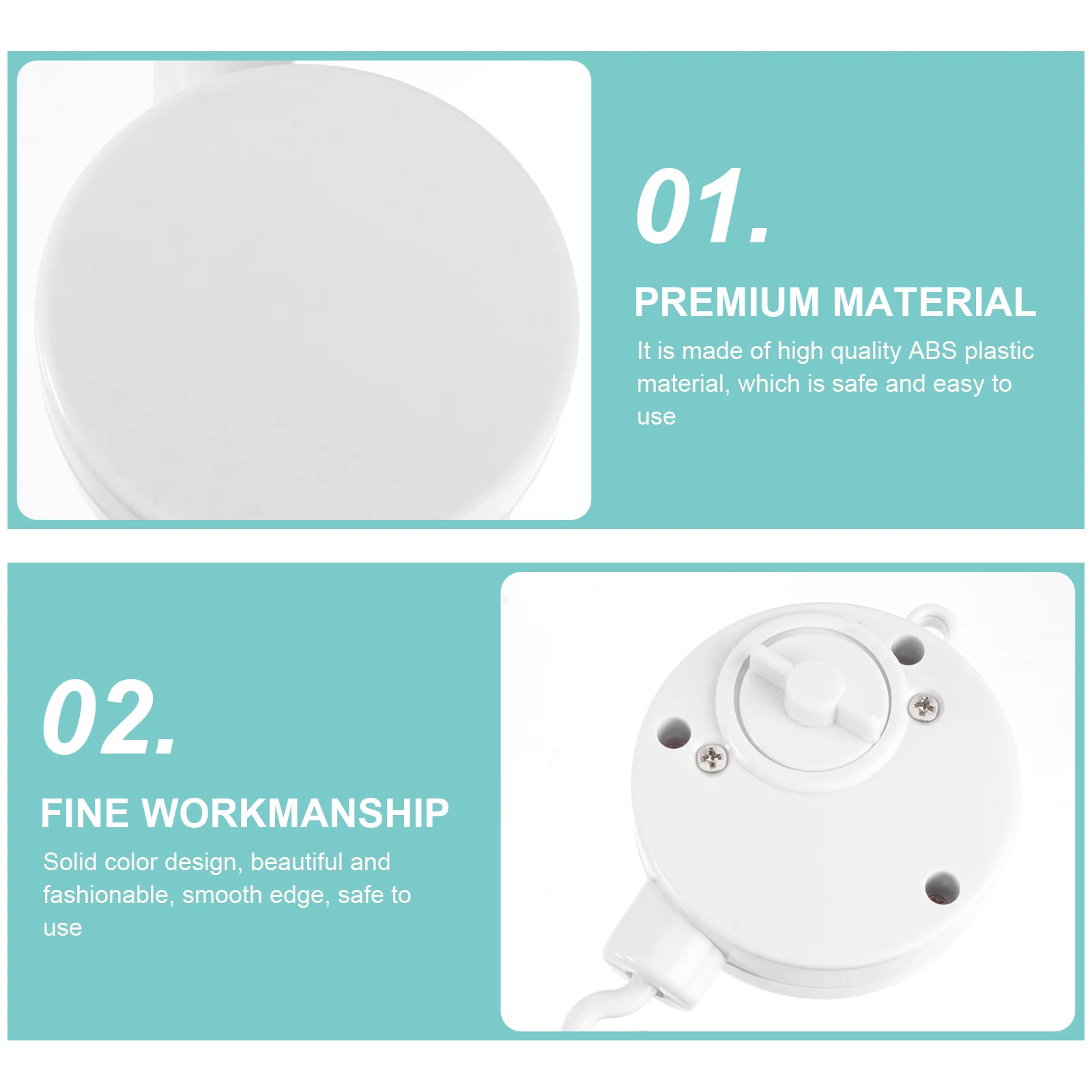 1pc musical suporte móvel caixa de música do bebê diy gancho rotativo mecanismo enrolamento berçário cama para desenvolvimento infantil êmbolo gancho