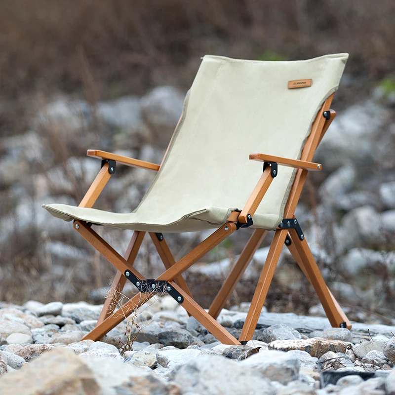 

Outdoor Camping Chair Long Relaxation Chair 4-Step Angle Adjustable Portable Recliner for beach office nap chair