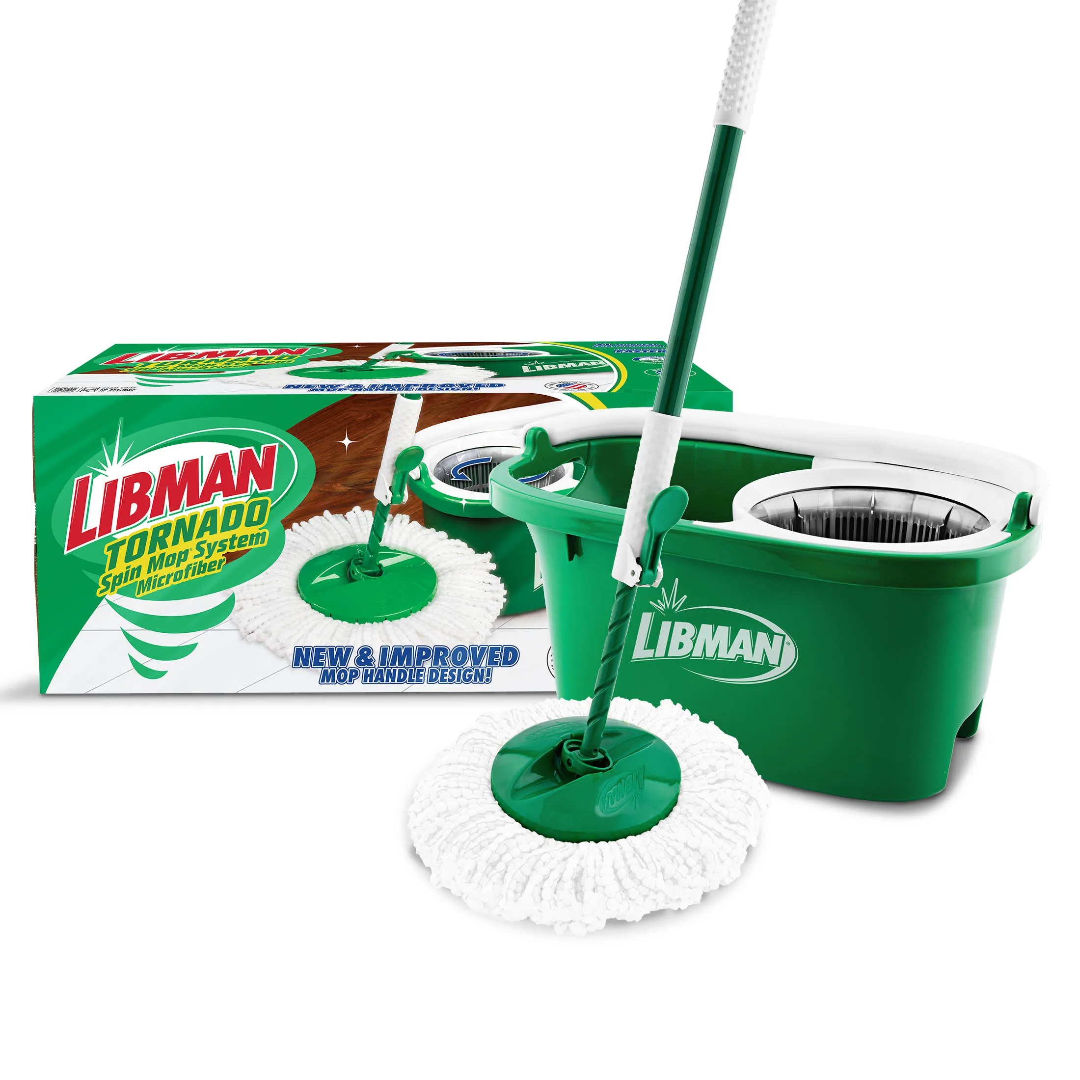 

Tornado Spin Mop All-in-One Floor Cleaning Kit with Advanced Microfiber Head