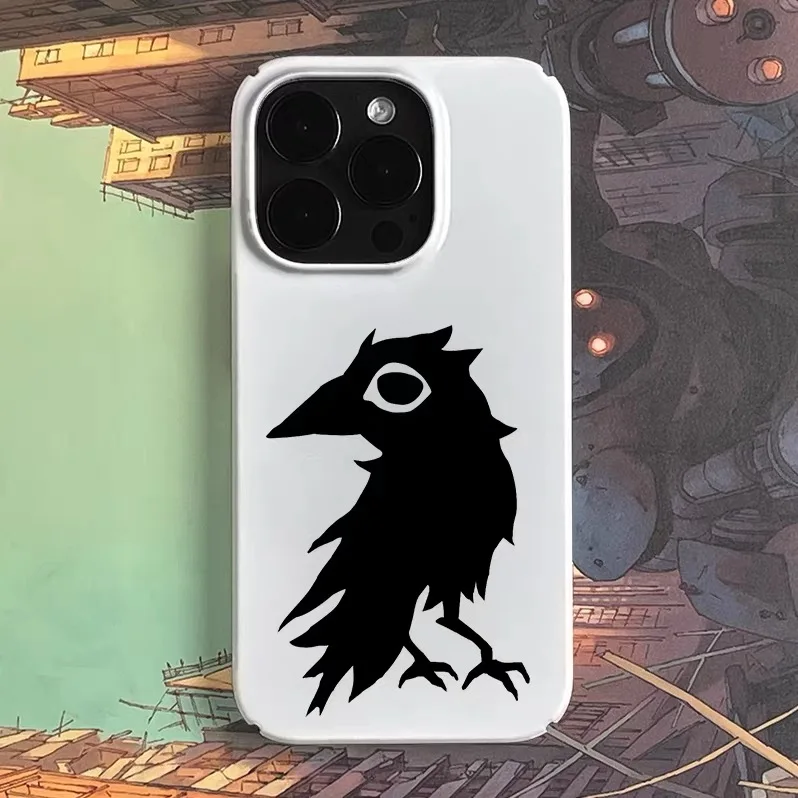 

Ins Black Woodpecker Phone Case for IPHONE 17 Air 16E 15 PROMAX 14 Plus 13 12 MINI 11 PRO 16Plus XR XS MAX Acrylic Phone Cover