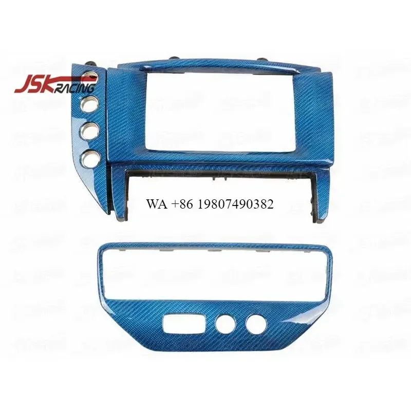Wmwmnu 16pcs Blue Carbon Fiber Interior Trim Kit for GranTurismo GranCabrio GT GC GTS Car Accessories Dashboard Door