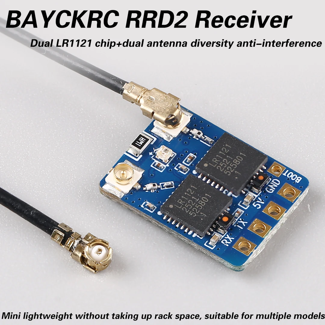 bayckrc-rrd2-elrs-24g-gemini-デュアルアンテナレシーバー-fpvレーシングドローン用