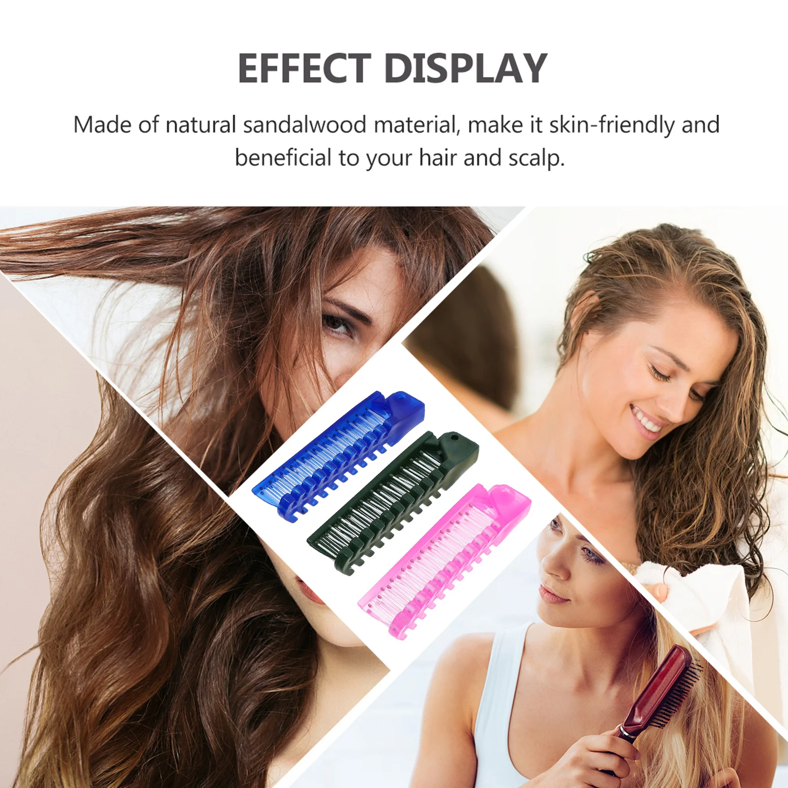 12Pcs Foldable Hair Combs Portable Anti-Static Plastic Travel Combs Salon Haircut Tools Compact Design Hair Comb