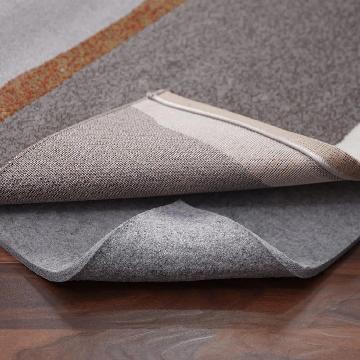 

Non Slip Rug Pad Gripper 8x10 Feet 1/4 Thick Felt Under Rug Area Rugs Hardwood Floors Cushioned Non Skid Carpet Padding
