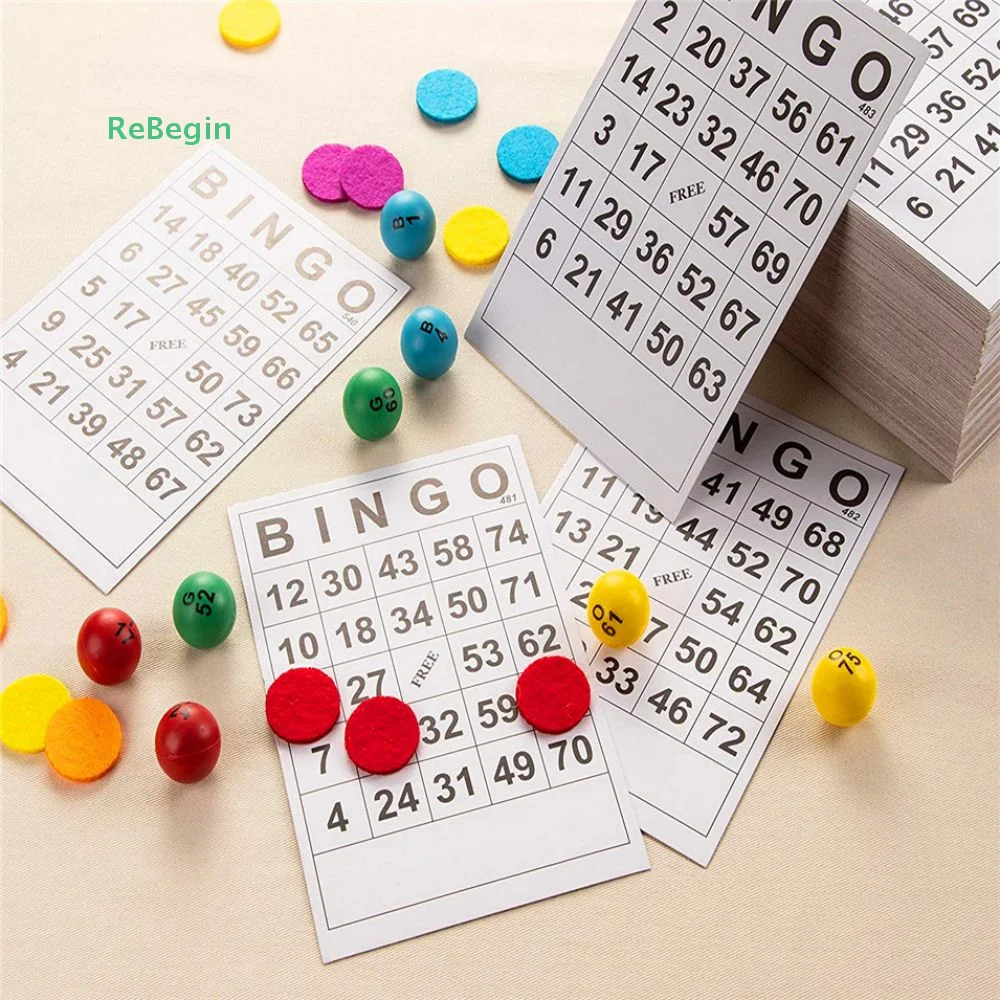 60 non-repetitive bingo cards BINGO cards digital children's entertainment games