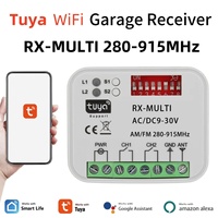 AC/DC 9-30V 85-250V Universal Tuya WiFi Garage Door Receiver RX-Multi 280-915MHz Gate Switch for Smart Life Alexa Google Home