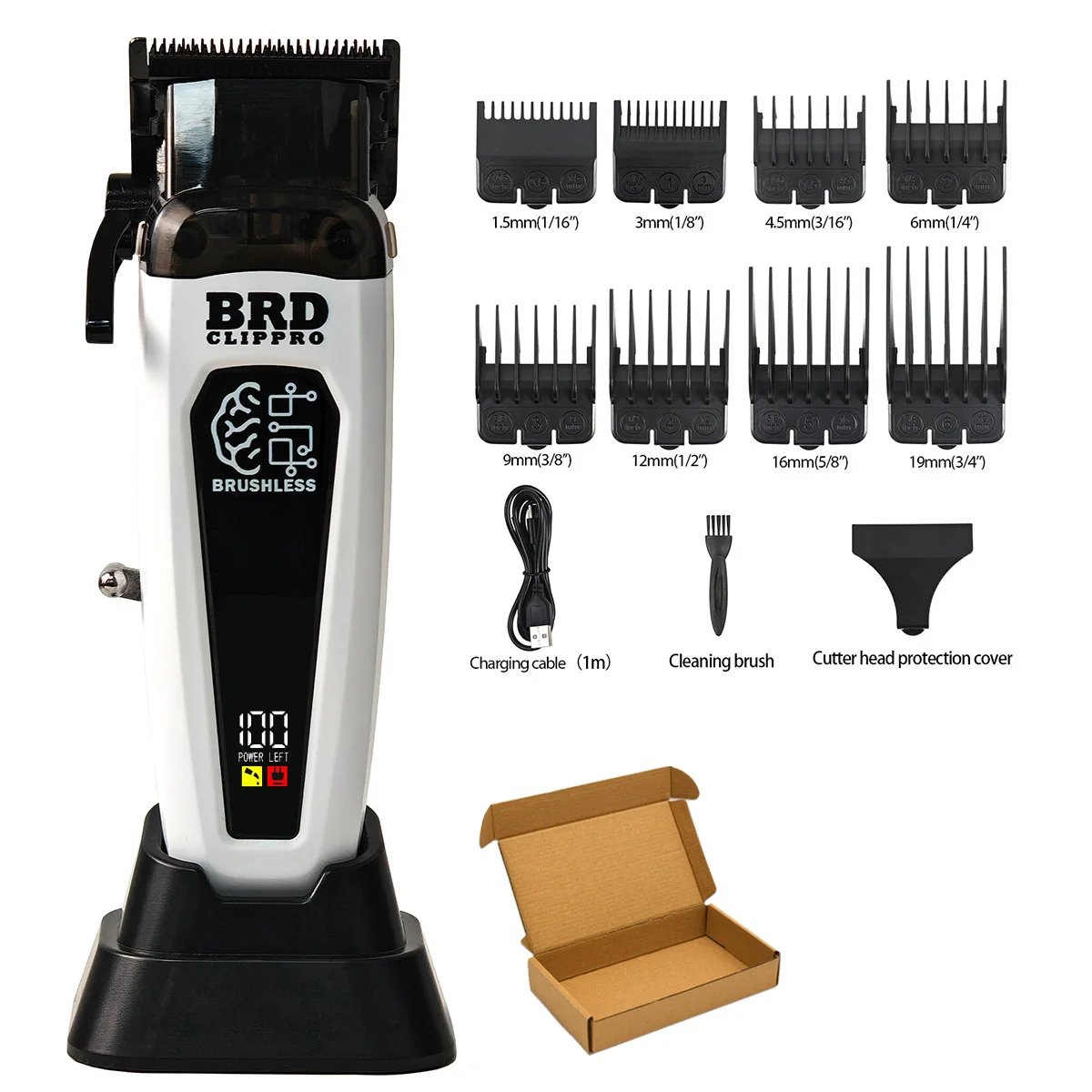 BRDCLIP 106B 116 7500 RPM Borstelloze Motor Haar Snijmachine Kit Professionele Tondeuse Kapper Salon Tondeuse voor Mannen