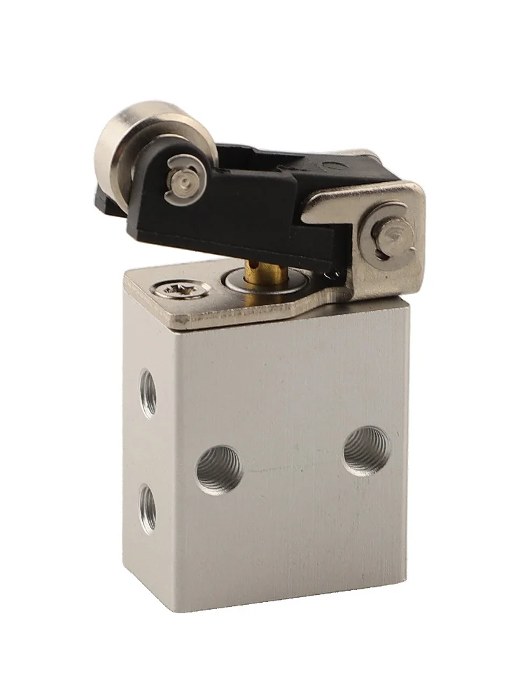 2 Position 3 Way Pneumatic Valve S3R M5 Roller Type Mechanical Actuator for Pneumatic Control in Manufacturing