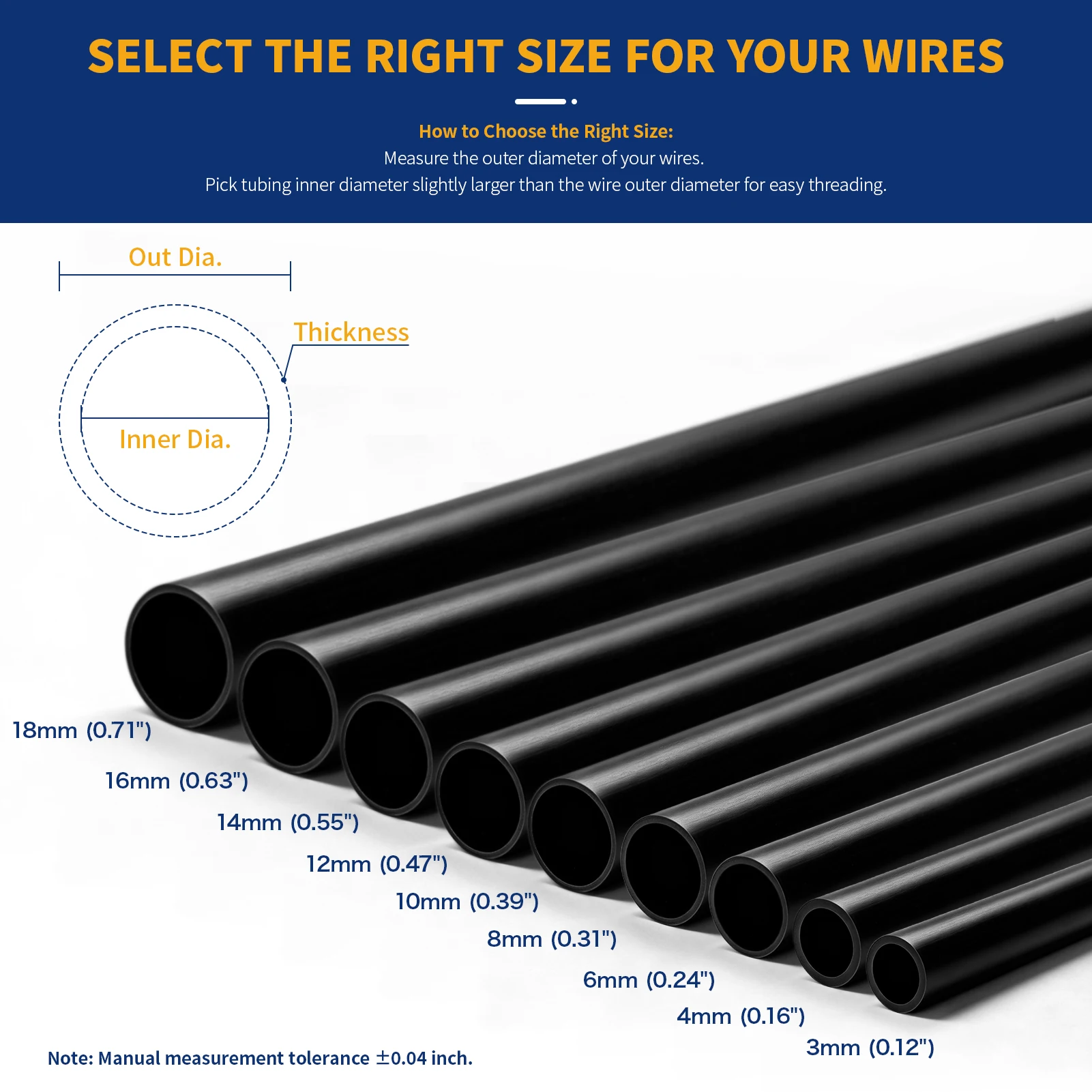 1-10m Black Non-Shrink Cable Sleeve Hose 1mm-20mm Environmentally PVC Insulation Sleeve Flame Retardant Wire Harness Protection