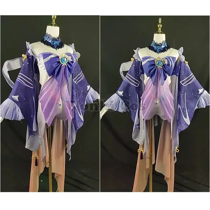 

25COSGame Impact Sangonomiya Kokomi Косплей Костюм Парик Костюмы для Хэллоуина Gen Косплей Костюмы Shin Kokomi