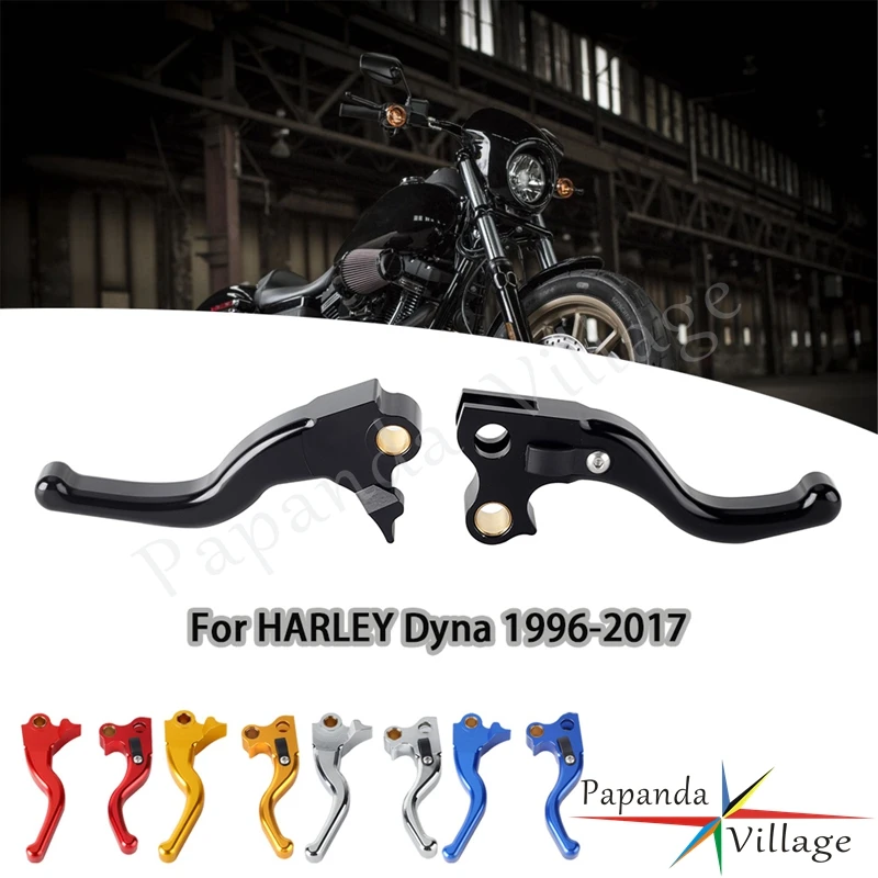 Motorcycle CNC Brake Lever Clutch Control Levers For Harley Dyna Fat Bob Low Rider Street Bob Super Glide Wide Glide 1996-2017