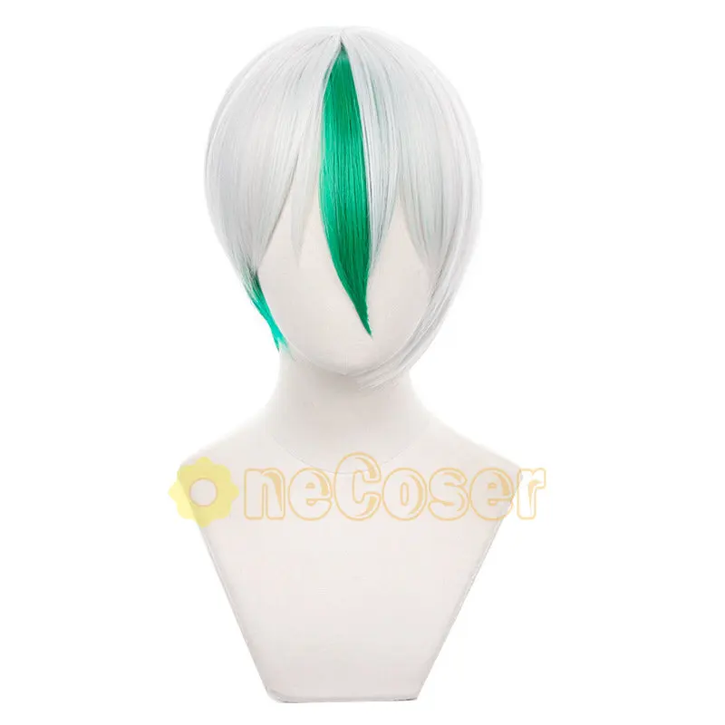 Anime Blue Lock Eita Otoya Cosplay Wig White Green Short Hair Neo Egoist League Heat-resistant Fiber Hair + Wig Cap Men