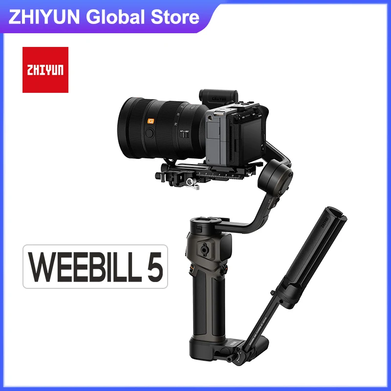 ZHIYUN Weebill 5 Handheld Gimbal Stabilizer with AI Track Sling Grip Touchsreen for Sony Canon Lumix Mirrorless Camera