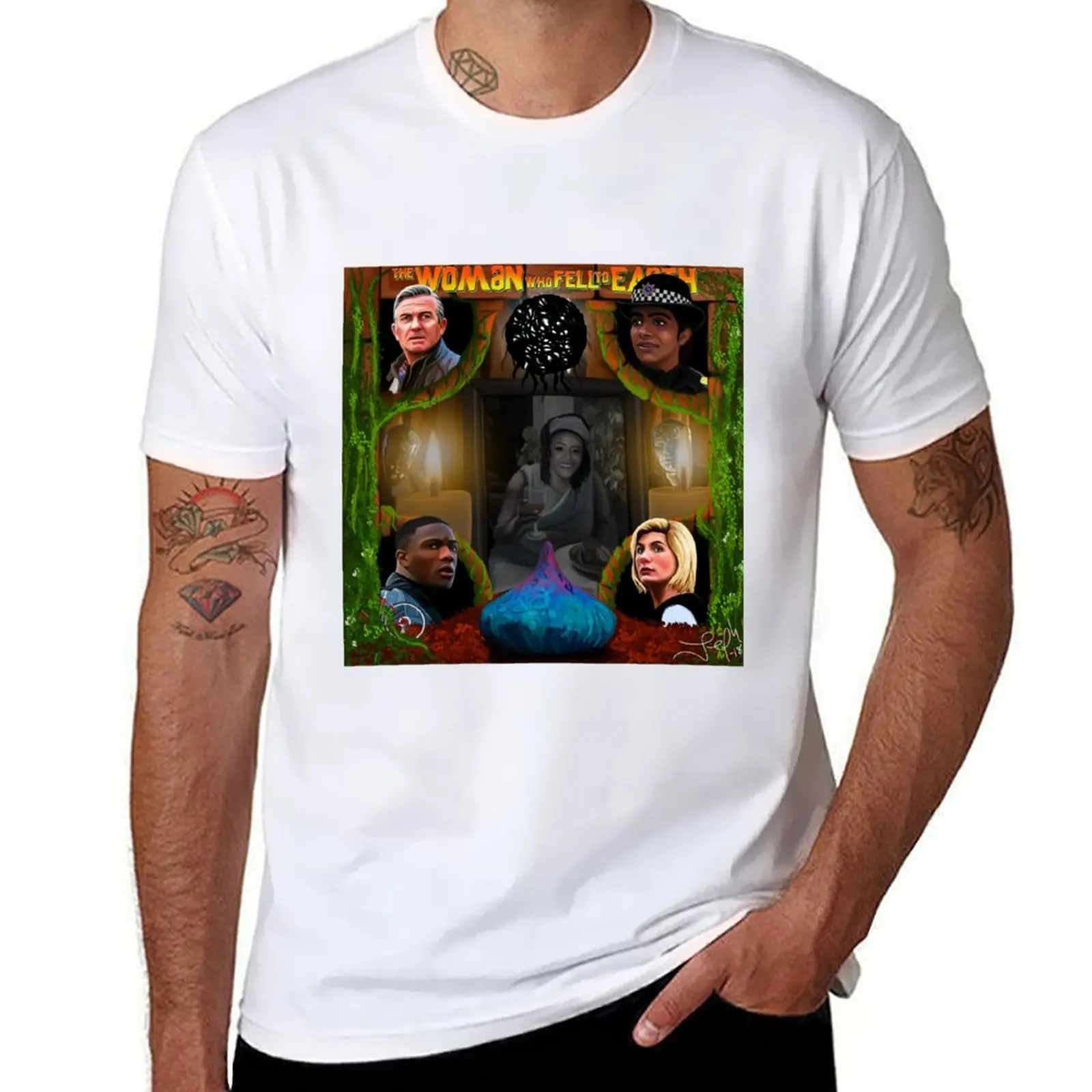 

The Woman Who Fell To Earth T-Shirt man t shirts cotton men t shirt cotton 100% T-Shirt
