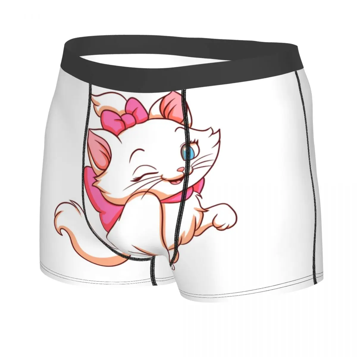 Custom Funny Marie Smiling Boxers Shorts Men's Girly Animal Briefs Underwear Cool Underpants